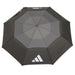 アディダスadidas晴雨兼用耐久撥水UVカット折畳みコンパクトアンブレラODX54サッカーフットサル観戦移動ブラック