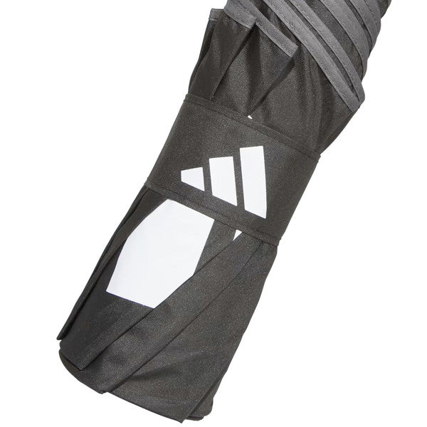 アディダスadidas晴雨兼用耐久撥水UVカット折畳みコンパクトアンブレラODX54サッカーフットサル観戦移動ブラック
