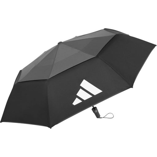 アディダスadidas晴雨兼用耐久撥水UVカット折畳みコンパクトアンブレラODX54サッカーフットサル観戦移動ブラック