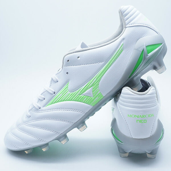 モナルシーダネオ3PROミズノmizunoP1GA252237ホワイトグリーンサッカースパイク