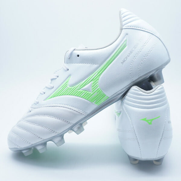 モナルシーダネオ3WIDEPROミズノmizunoP1GA252337ホワイトグリーンサッカースパイク