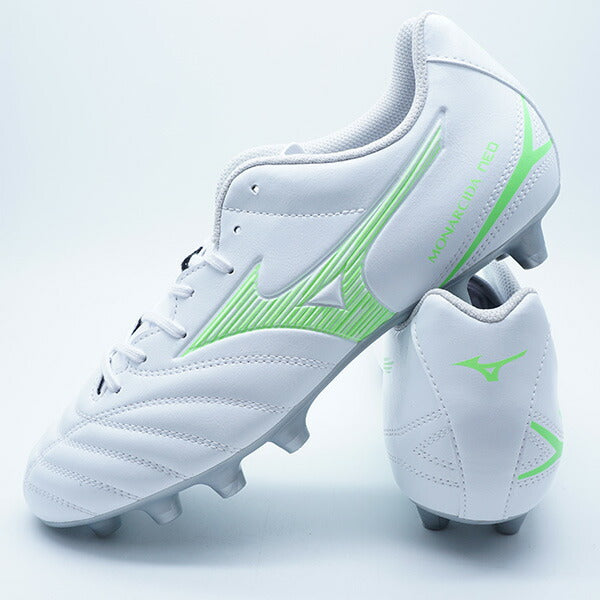 モナルシーダネオ3SELECTミズノmizunoP1GA252537ホワイトグリーンサッカースパイク