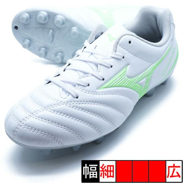 モナルシーダネオ3セレクトJrミズノmizunoP1GB252537ホワイトグリーンジュニアサッカースパイク