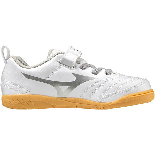 モナルシーダNEO2CLUBKIDSINミズノmizunoP1GG232604ホワイト×シルバージュニアフットサルシューズインドア