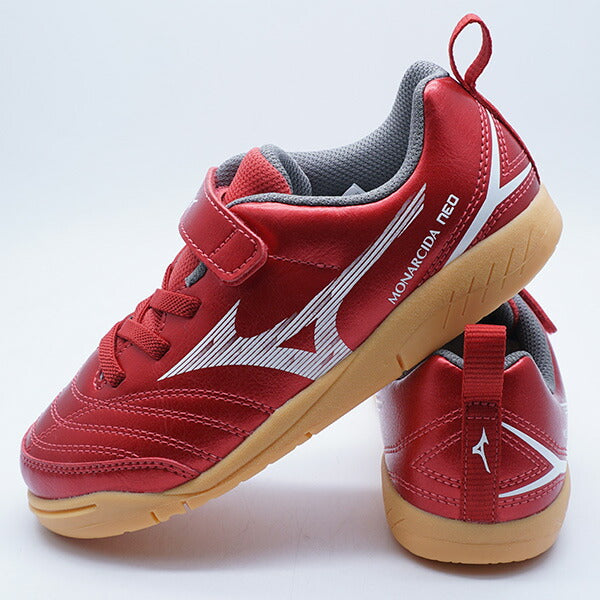 モナルシーダネオ3クラブキッズINミズノmizunoP1GG252660レッドジュニアフットサルシューズインドア室内用