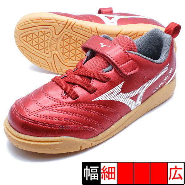 モナルシーダネオ3クラブキッズINミズノmizunoP1GG252660レッドジュニアフットサルシューズインドア室内用
