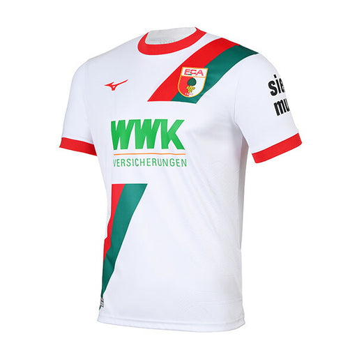 【ショップ限定エントリーでさらに+9倍】アウクスブルクAGSBRG2025-26レプリカホームユニフォームP2GACX1001サッカーホワイト半袖ミズノmizuno