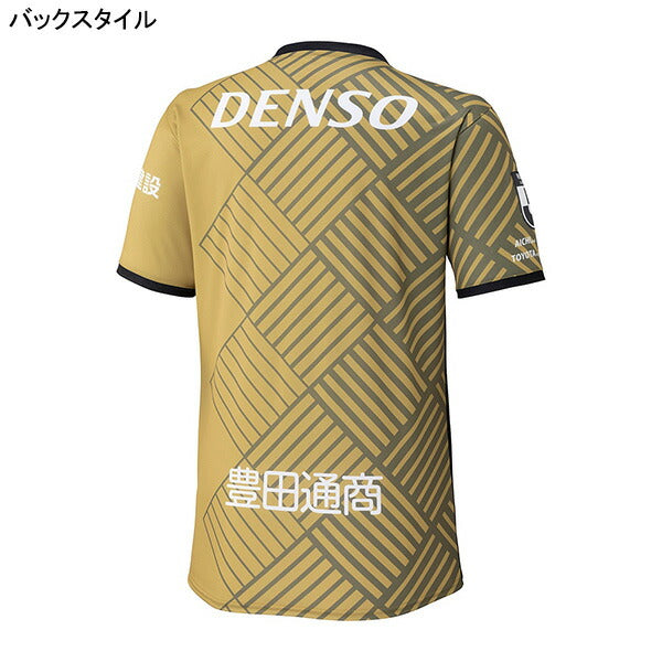 【ショップ限定エントリーでさらに+9倍】名古屋グランパス2025夏季限定モデルオーセンティックユニフォームP2JACY2501サッカーゴールドミズノmizuno