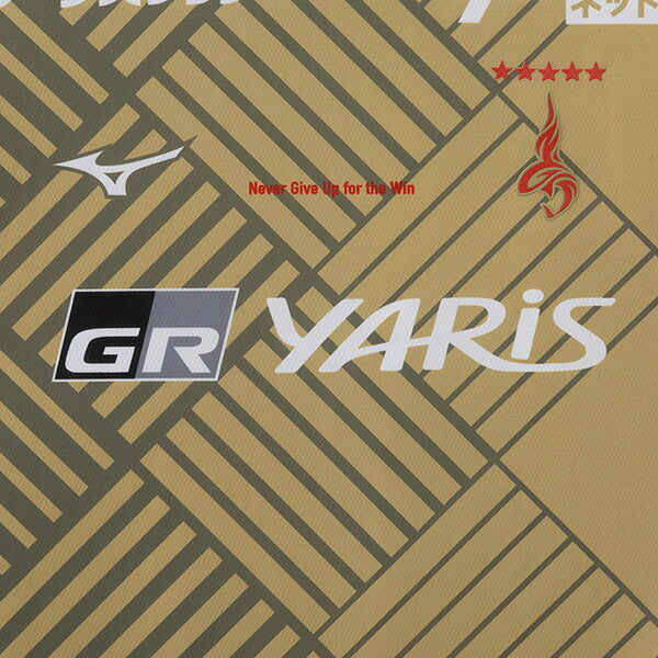 【ショップ限定エントリーでさらに+9倍】名古屋グランパス2025夏季限定モデルオーセンティックユニフォームP2JACY2501サッカーゴールドミズノmizuno