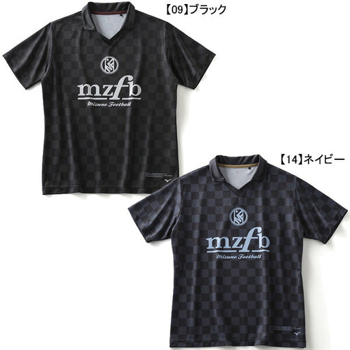 【ネコポス送料無料】ミズノmizunoMZFBロゴポロシャツP2MABX75サッカーフットサル半袖吸汗速乾メンズ