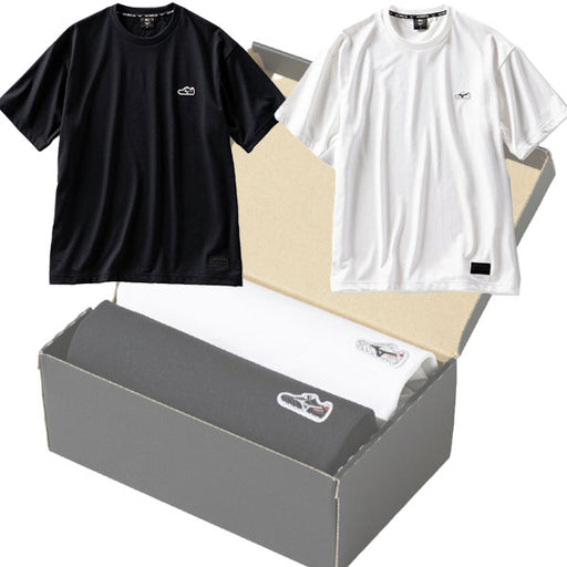 【エントリーでポイント10倍】ミズノMIZUNOモレリア40周年記念Tシャツ2枚セットP2MAC055サッカーフットサル半袖Tシャツ箱入り