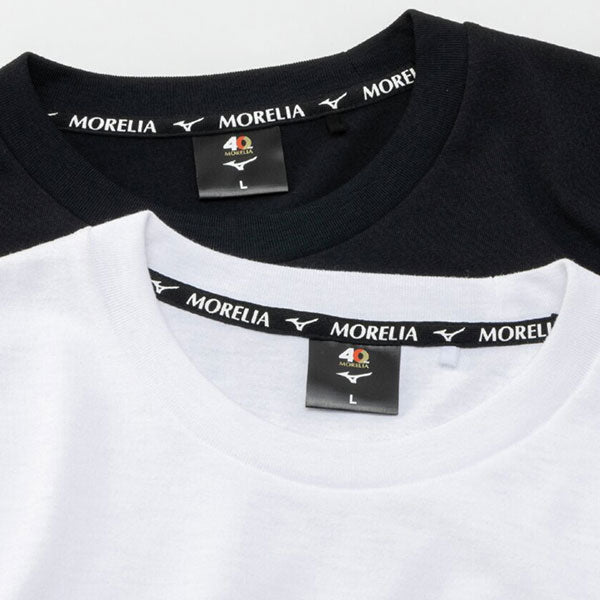 【エントリーでポイント10倍】ミズノMIZUNOモレリア40周年記念Tシャツ2枚セットP2MAC055サッカーフットサル半袖Tシャツ箱入り