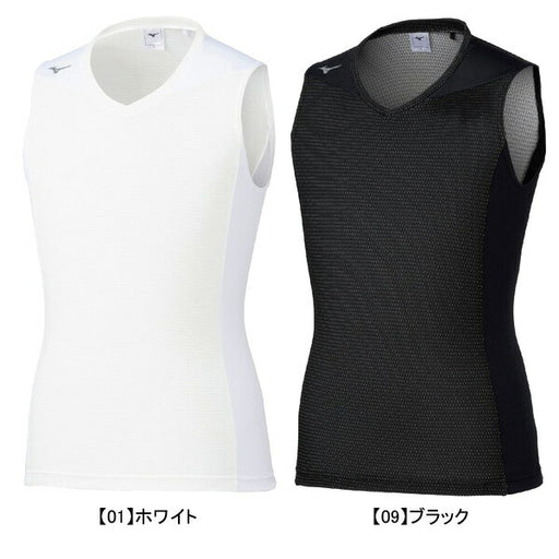 【ネコポス送料無料】ミズノmizunoドライエアロフローアイスインナーシャツP2MAC080サッカーフットサル冷感アンダーシャツノースリーブメンズ