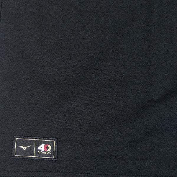 【エントリーでポイント10倍】ミズノMIZUNOモレリアルビーレッドワッペンTシャツP2MAC401サッカーフットサルモレリア40周年記念半袖Tシャツメンズ