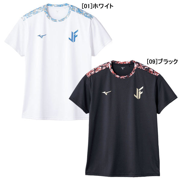 ミズノmizunoJFトレーニングシャツP2MADJ10サッカーフットサルフェリックス半袖プラシャツメンズ
