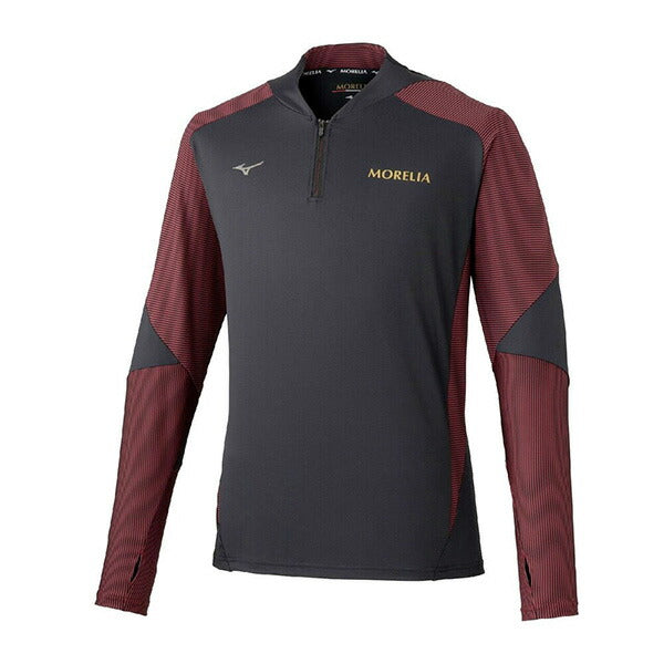 ミズノmizunoモレリアトレーニングトップP2MCD005サッカーフットサル練習着伸縮性メンズ