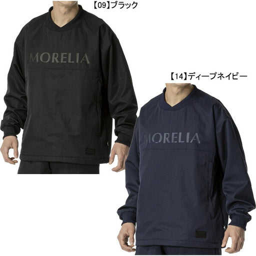 【ポイント10倍※エントリー必須】ミズノmizunoモレリアウーブンプルオーバーシャツP2MEB555サッカーフットサルカジュアルリラックスオフピッチメンズ