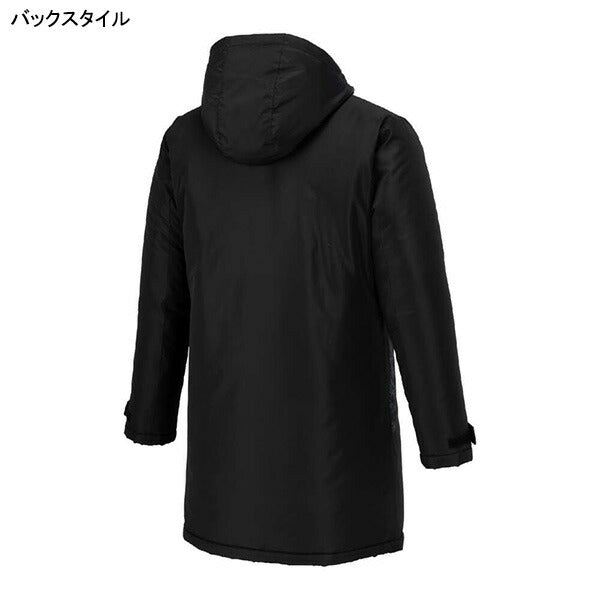 ミズノmizuno中綿ハーフコートP2MEB570サッカーフットサル防寒観戦移動メンズ