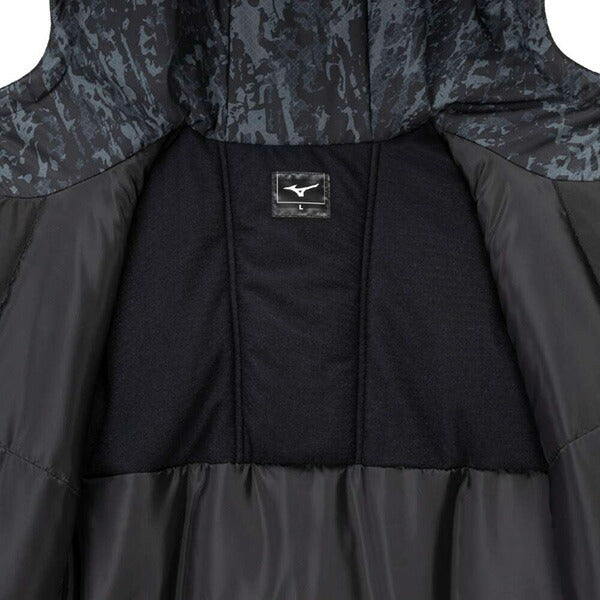 ミズノmizuno中綿ハーフコートP2MEB570サッカーフットサル防寒観戦移動メンズ