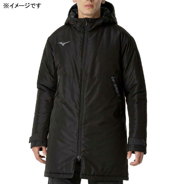 【ショップ限定エントリーでさらに+9倍】ミズノmizuno中綿ハーフコートP2MEB570サッカーフットサル防寒観戦移動メンズ