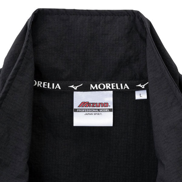ミズノmizunoモレリアリップストップウーブンジャケットP2MED055サッカーフットサルフルジップ撥水機能メンズ
