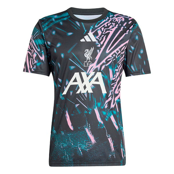 リバプールLFC2025/26プレマッチジャージP3767-KB1447サッカーレプリカプラクティスシャツブラックアディダスadidas