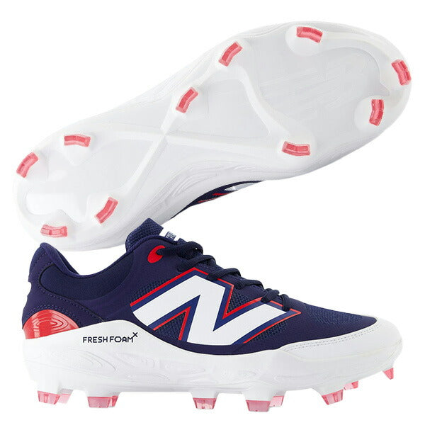 ニューバランスNewBalance野球スパイクシューズメンズ3000v7PUMoldedピーユーモールディッドポイントスパイクスタッドソールPL3000H7-2E