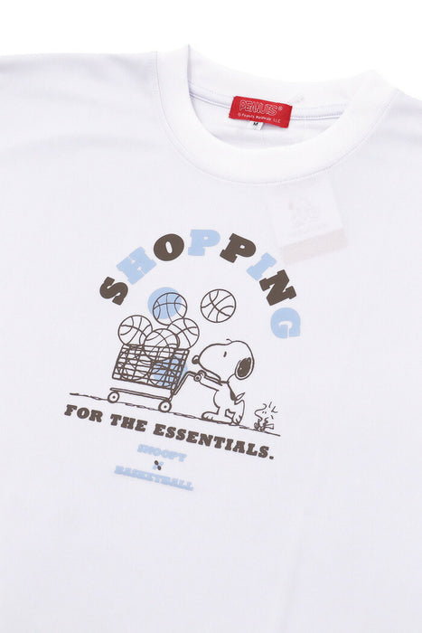 【ショップ限定エントリーでさらに+9倍】【ネコポス送料無料】PEANUTSピーナッツバスケットボールジュニアキッズTシャツスリム半袖PNU-1701