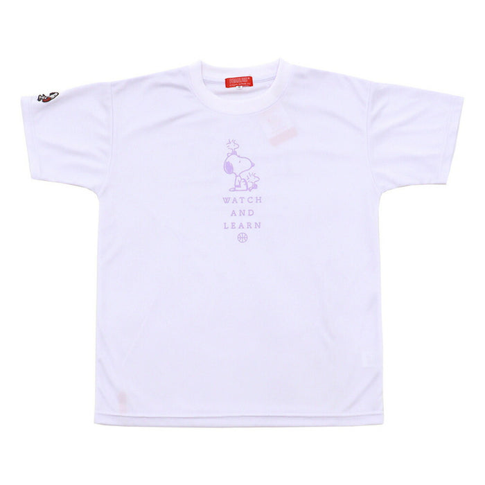 【ネコポス送料無料】PEANUTSピーナッツバスケットボールジュニアキッズTシャツスリム半袖PNU-1705