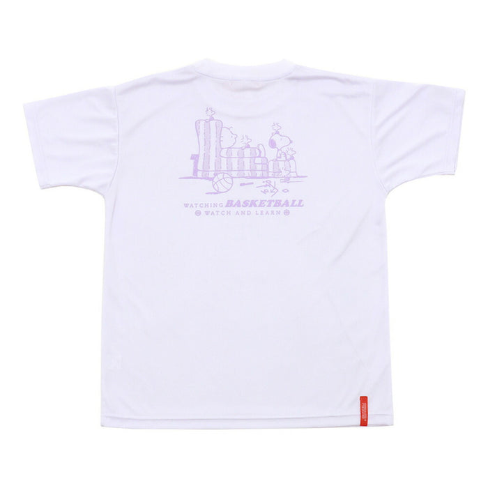 【ネコポス送料無料】PEANUTSピーナッツバスケットボールジュニアキッズTシャツスリム半袖PNU-1705
