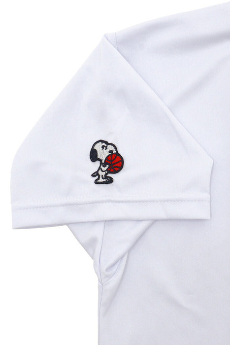 【ネコポス送料無料】PEANUTSピーナッツバスケットボールジュニアキッズTシャツスリム半袖PNU-1705