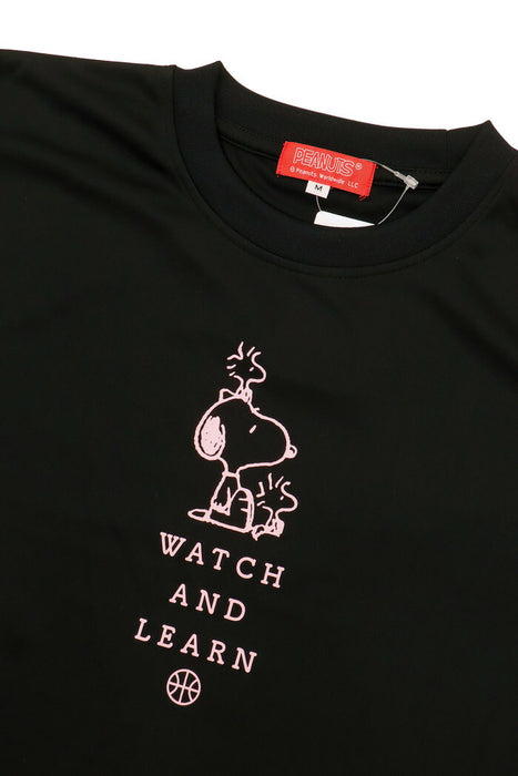 【ネコポス送料無料】PEANUTSピーナッツバスケットボールジュニアキッズTシャツスリム半袖PNU-1705