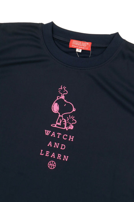 【ネコポス送料無料】PEANUTSピーナッツバスケットボールジュニアキッズTシャツスリム半袖PNU-1705