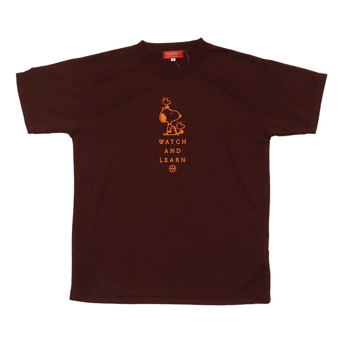 【ネコポス送料無料】PEANUTSピーナッツバスケットボールジュニアキッズTシャツスリム半袖PNU-1705