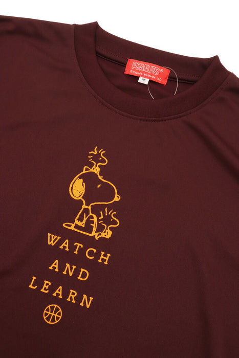 【ネコポス送料無料】PEANUTSピーナッツバスケットボールジュニアキッズTシャツスリム半袖PNU-1705