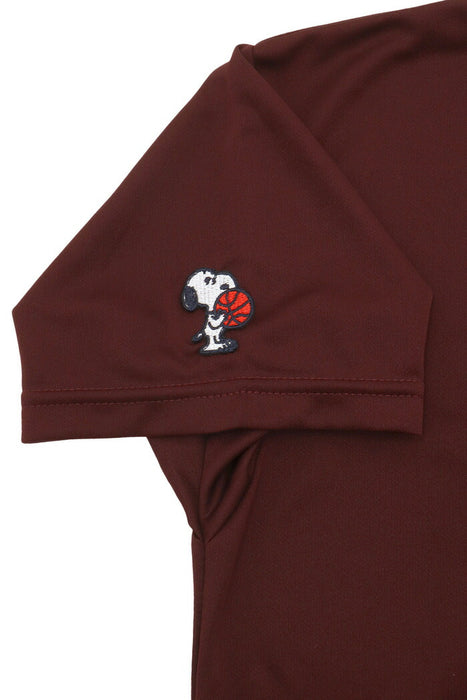 【ネコポス送料無料】PEANUTSピーナッツバスケットボールジュニアキッズTシャツスリム半袖PNU-1705