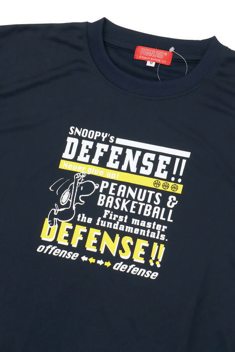 【ネコポス送料無料】PEANUTSピーナッツバスケットボールジュニアキッズTシャツスリム半袖PNU-1709