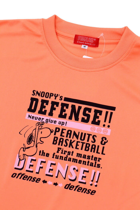 【ネコポス送料無料】PEANUTSピーナッツバスケットボールジュニアキッズTシャツスリム半袖PNU-1709