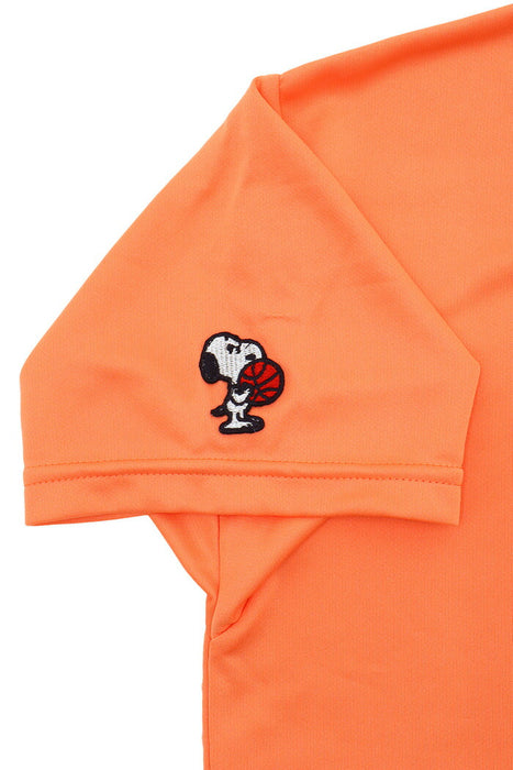 【ネコポス送料無料】PEANUTSピーナッツバスケットボールジュニアキッズTシャツスリム半袖PNU-1709