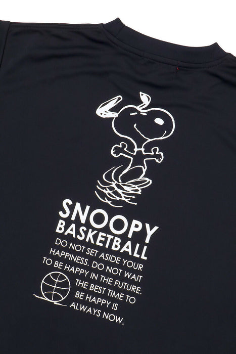 【ネコポス送料無料】PEANUTSピーナッツバスケットボールジュニアキッズTシャツスリム半袖PNU-1710