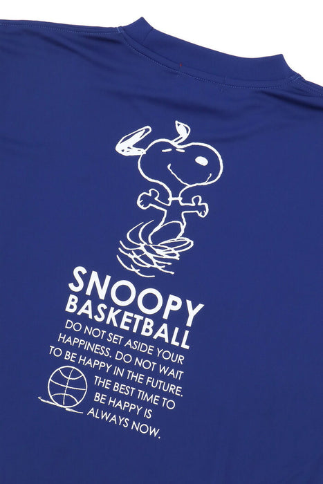 【ネコポス送料無料】PEANUTSピーナッツバスケットボールジュニアキッズTシャツスリム半袖PNU-1710