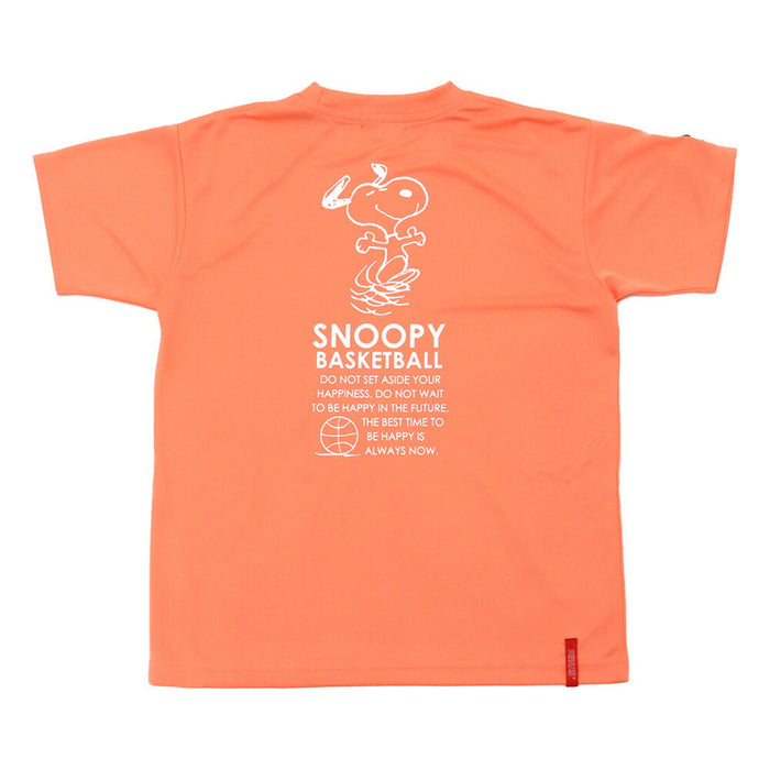 【ネコポス送料無料】PEANUTSピーナッツバスケットボールジュニアキッズTシャツスリム半袖PNU-1710