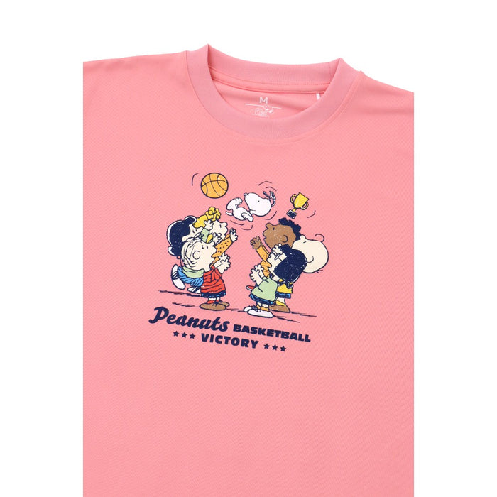 【ネコポス送料無料】オンザコートピーナッツバスケットボールメンズレディーススリムTシャツ半袖PNU-1807