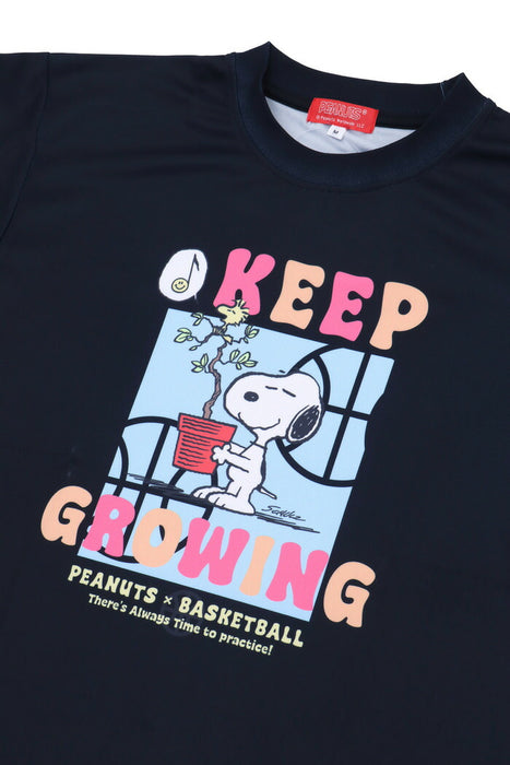 【ネコポス送料無料】PEANUTSピーナッツバスケットボールジュニア昇華Tシャツ半袖PNU1711