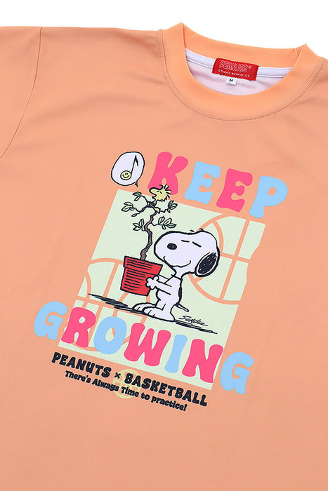 【ネコポス送料無料】PEANUTSピーナッツバスケットボールジュニア昇華Tシャツ半袖PNU1711