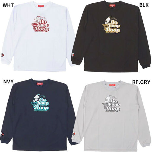 【ショップ限定エントリーでさらに+9倍】【ネコポス送料無料】オンザコートOnthecourtバスケットボールゲームシャツロングスリーブシャツPNU6626PEANUTSスヌーピー長袖Tシャツ