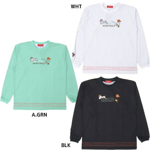 【ショップ限定エントリーでさらに+9倍】【ネコポス送料無料】オンザコートOnthecourtバスケットボールゲームシャツ昇華ロングスリーブシャツPNU6630PEANUTSスヌーピー長袖ロングTシャツ