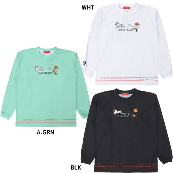 【ショップ限定エントリーでさらに+9倍】【ネコポス送料無料】オンザコートOnthecourtバスケットボールゲームシャツ昇華ロングスリーブシャツPNU6630PEANUTSスヌーピー長袖ロングTシャツ