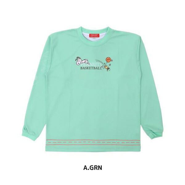 【ショップ限定エントリーでさらに+9倍】【ネコポス送料無料】オンザコートOnthecourtバスケットボールゲームシャツ昇華ロングスリーブシャツPNU6630PEANUTSスヌーピー長袖ロングTシャツ