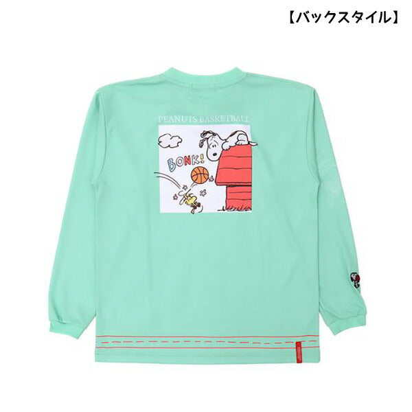 【ショップ限定エントリーでさらに+9倍】【ネコポス送料無料】オンザコートOnthecourtバスケットボールゲームシャツ昇華ロングスリーブシャツPNU6630PEANUTSスヌーピー長袖ロングTシャツ